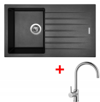 Sinks PERFECTO 860 Metalblack+VITALIA