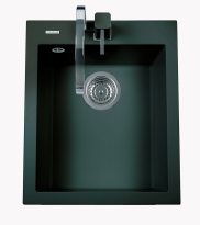 Sinks CUBE 410 Metalblack