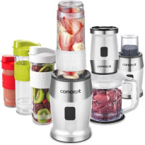 SM3391 Fresh&Nutri smoothie mixér, chopper, mlýnek, 700 W + láhve 2 x 570 ml + 400 ml bílý