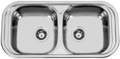 Sinks SEVILLA 860 DUO V 0,6mm matný