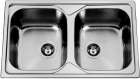 Sinks OKIOPLUS 800 DUO V 0,7mm leštěný