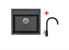 Sinks SOLO 560 Metalblack+VITALIA GR