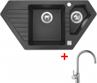 Sinks BRAVO 850.1 Granblack+VITALIA