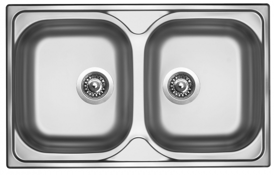 Sinks CLASSIC 800 DUO V 0,6mm matný