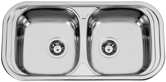 Sinks SEVILLA 860 DUO V 0,6mm leštěný